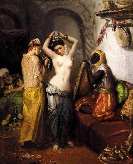 Theodore Chasseriau Orientalist Interior oil painting picture